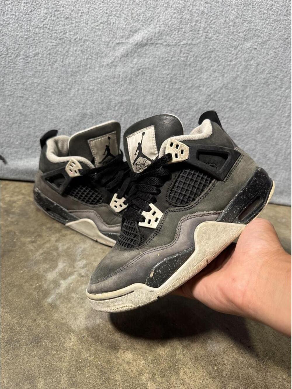 Jordan 4 fear sneakers.